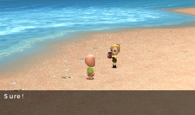 Hank responds 'Sure!'.