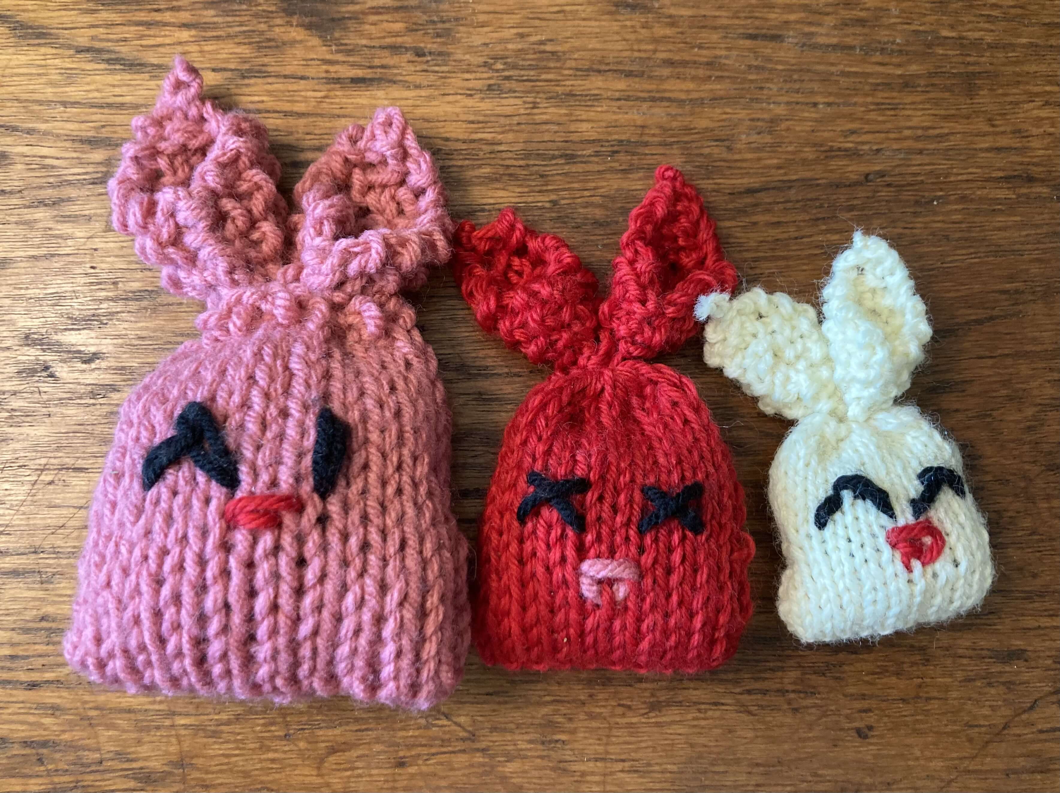 My first batch of catnip bunnies.